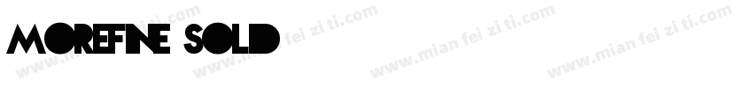 morefine solid字体转换